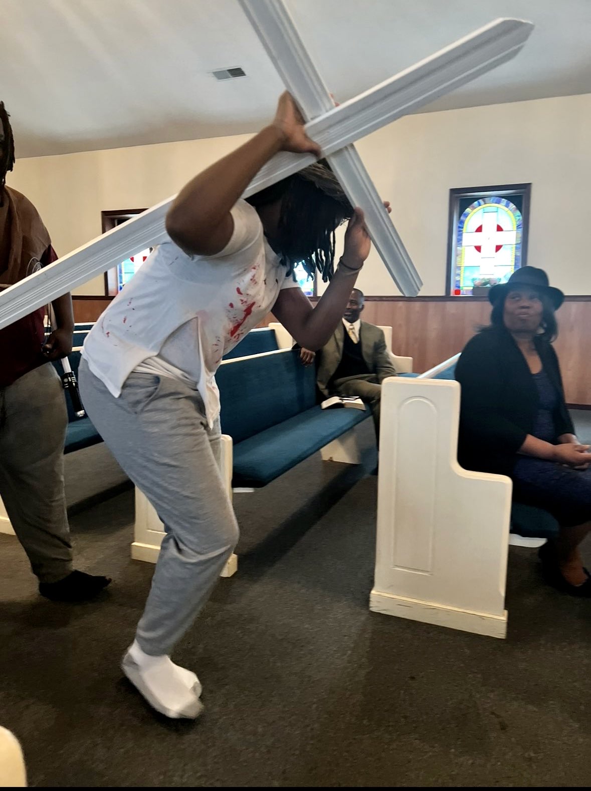 Jesus Carrying The Cross - Resurrection Play 2023